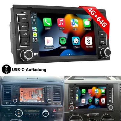 CFRIATO Per VW T5 Transporter 2004-2009 Android 15 Autoradio Carplay GPS RDS Navi 4G+64G