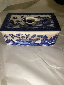 Scatola frigorifero vintage Moriyama salice blu con coperchio - Foto 1 di 14