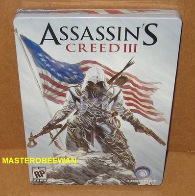 Assassin's Creed III Steelbook Case ONLY (No Game) PS3 / Xbox 360 New Sealed - Image 1 of 2