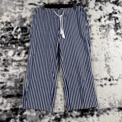 Pantalones Lauren Ralph Lauren para mujer talla PS mezcla de lino pierna ancha cordón Foto 1 de 4