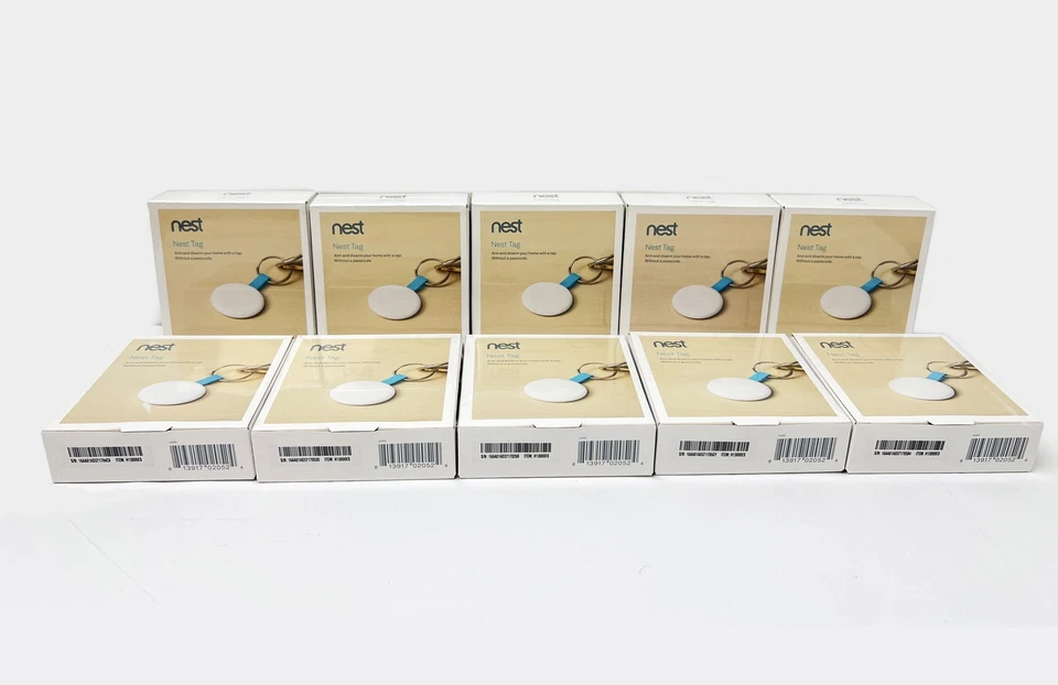 Lot of 10 Brand New Nest H13000ES Tag The Easiest Way to Arm and Disarm White - Image 1 of 4
