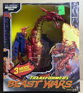 TRANSFORMERS BEAST WARS EVIL PREDICON 'MEGATRON' TRANSMETALS 2 HASBRO 1999 NEW - Picture 1 of 6