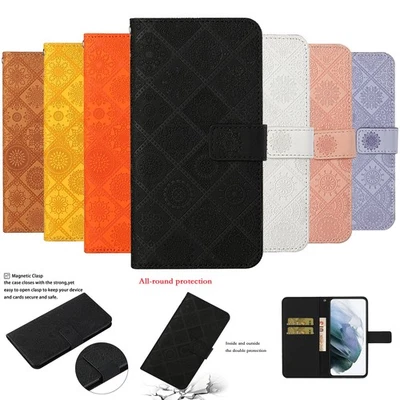 Shockproof Leather Flip Strap Wallet Case For Motorola Moto G85 E14 S30 Pro G73 - Image 1 of 4