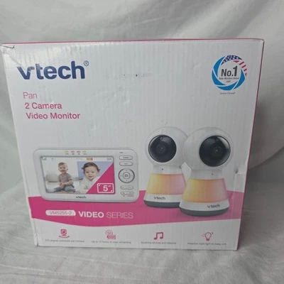 Vtech 2 Camera Video  Monitor With Pan Zoom & Night Light (VM5255-2) (BYM) - Image 1 of 4