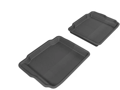 Rear Floor Mat Set For 10-19 Ford Taurus FD53F8 KAGU Floor Mat -- Black; 2 pc. - Изображение 1 из 2