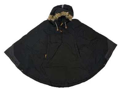 Плащ пончо Fjallraven Luhkka Down G-1000 из искусственного меха с капюшоном женский большой - Изображение 1 из 4