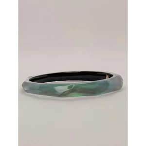 Authentic Alexis Bittar Graduated Green Faceted Bracelet $275 Size 7.5" - Bild 1 von 4
