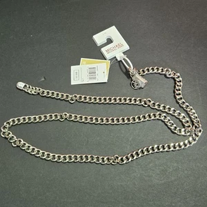 MICHAEL KORS Kettengürtel Damen Silber MK Logo Edelstahl Metall L XL - Bild 1 von 13