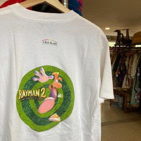 1990s Rayman 2 UbiSoft Vintage Video Game Promo T-shirt N64 Dreamcast Tee