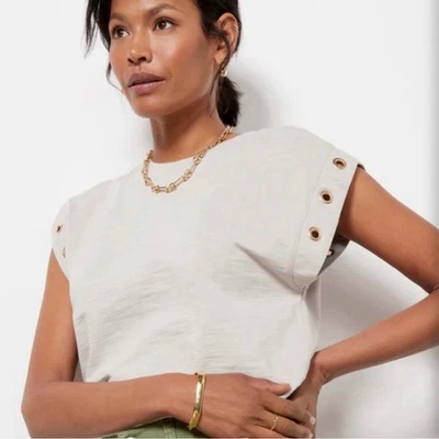 Nation Ltd Oran Grommet Tee Tank Size Medium M Cotton New - Image 1 of 4