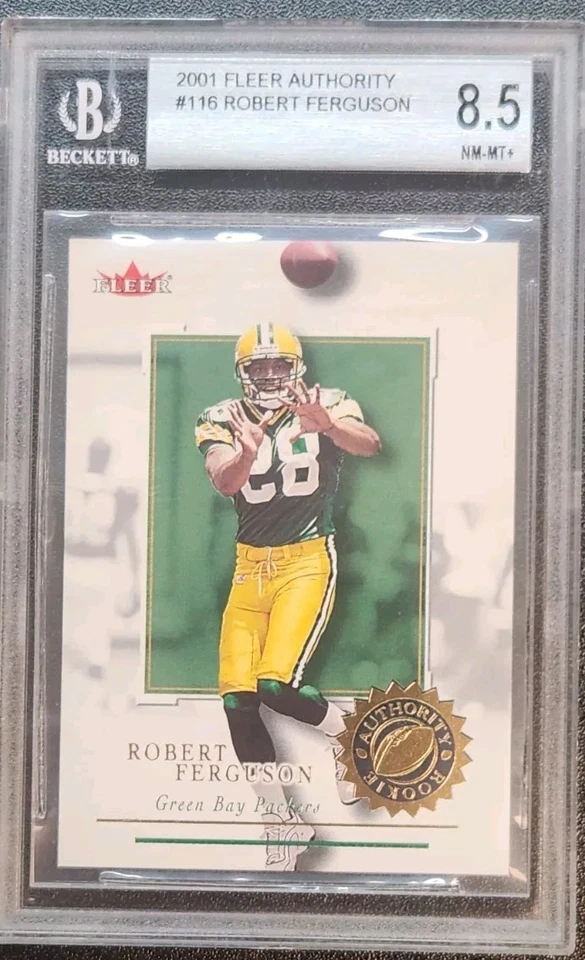 2001 Fleer Authority - Robert Ferguson #116 /1350 (RC) Packers BGS 8.5 - Image 1 of 2