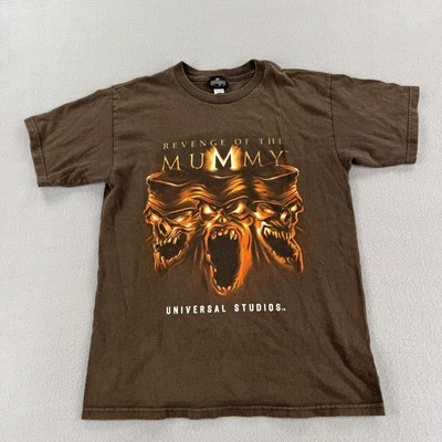 Camisa De Colección La Venganza de la Momia Para Hombre Pequeña Universal Studios Ride 2000s Tee Foto 1 de 4