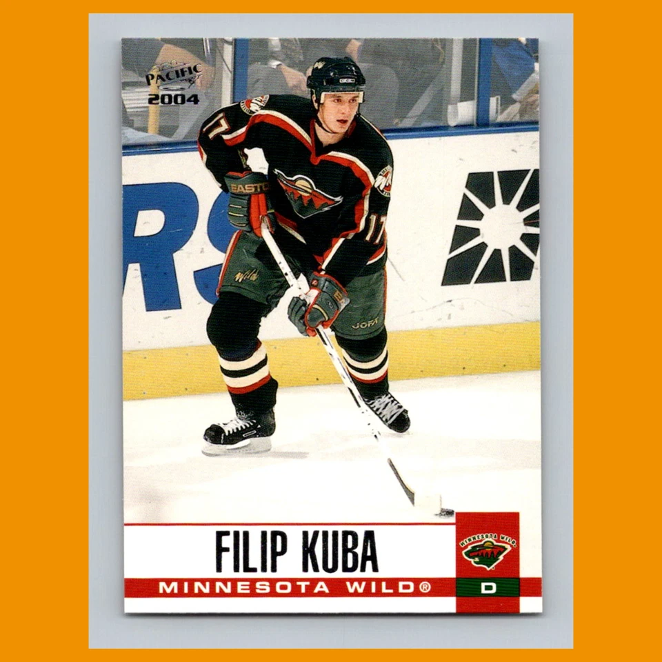 Filip Kuba #166 2003-04 Pacific Minnesota Wild Hockey Card NHL - Image 1 of 3