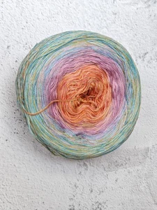 100% Tensel Gradient Ombre Yarn Cake Crochet Knitting Shawl Blanket Making - Picture 1 of 9