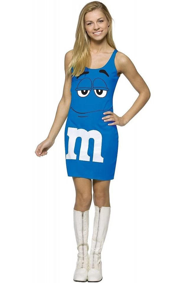 M&M'S Azul Caramelo Camiseta sin mangas Conjunto Adolescente Disfraz Foto 1 de 1