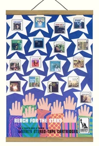 Original Hollies/Ventures/Sandals 8 Track Promo Ad, Mounted w/Magnetic Frame! - Picture 1 of 3