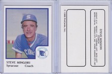 Steve Mingori 1986 ProCards Syracuse Chiefs Card Grade NMMT