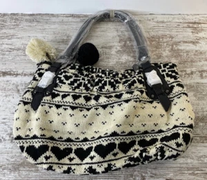 ALDO Black & Crème Pullover Geldbörse - Neu mit Etikett - Bild 1 von 6