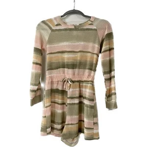 Trixxi Girl Long Sleeve Striped Girls Romper, New with Tags - Picture 1 of 2