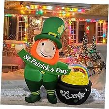 St Patricks Day Inflatables Outdoor Decorations, Inflatable Leprechaun with 
