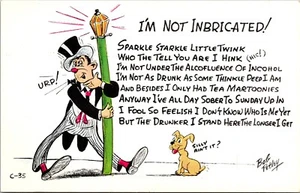I'm Not Inbricated drunk Gambrill State Park Frederick MD Petley POSTCARD - Picture 1 of 2