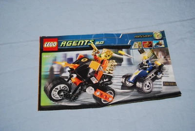 Lego Agentes Gold Tooth's Getaway 8967 Manual de instrucciones Usado en excelente estado Sin ladrillos  Foto 1 de 3
