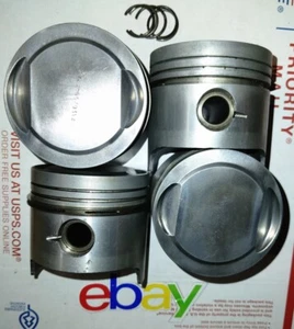 4 AT 3318 Fiat 124 Spider 80mm Piston Heads w Pins Some Rings 80. 8-66703/A New - Picture 1 of 8