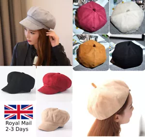 De colección Unisex Estilo Francés Mujeres Niñas Terciopelo Cálido Liso Gorro Sombrero - Imagen 1 de 11