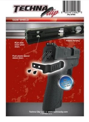 Techna Clip IWB Concealable Gun Belt Clip for S&W Shield (except .45) - Image 1 of 4