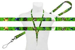 Cute Animal CATS KITTY KITTENS SATIN LANYARD neck strap for mobile ID badge keys - Picture 1 of 7