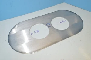 2X4 21" Oval Air Cleaner Base for Edelbrock 2X4 Intakes-Ford FE 428 Chevy 350 - Picture 1 of 2