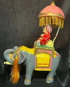 1970s Air India Vintage Maharaja on Elephant Toy figure Rare from Poona India - Picture 1 of 2