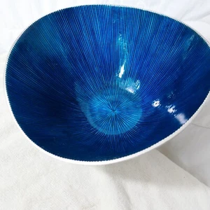 GROSSE 12" DUNKELBLAU SIMPLY DESIGNZ SALAT CHIPS POPCORN SERVIERSCHÜSSEL STARBURST NEU - Bild 1 von 8
