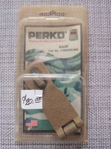 PERKO HASP - CAMO FINISH ZINC ALLOY #1198DP2CAM - Picture 1 of 4