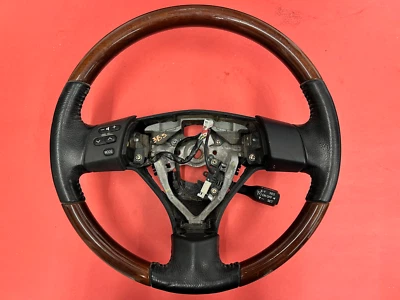 1999-2003 LEXUS RX300 LEATHER WOOD STEERING WHEEL BLACK CRUISE EQUIPPED USED OEM - Image 1 of 4