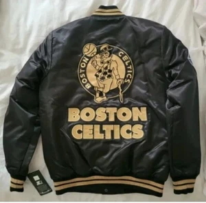 New Boston Celtics Starter Jacket Black & Gold 75th Anniversary Ed. Men's Small - Picture 1 of 8