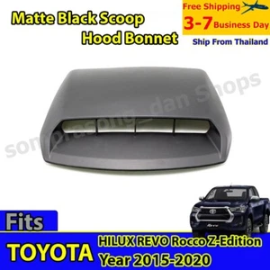 S1 Matte Black Scoop Hood Bonnet For Toyota Hilux Revo Rocco Z-Edition 2015-2020 - Bild 1 von 6