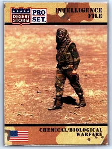 1991 Desert Storm Pro Set - Intelligence File Chemical/Biological Warfare #131 - Bild 1 von 2