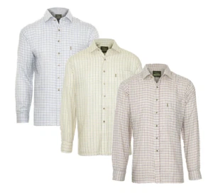 Champion Tattersall Shirt Men's Country Check Shirt POLY COTTON Hunting Shooting - Picture 1 of 10