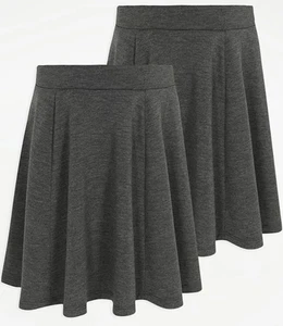 BACK TO SCHOOL George Grey Skater Girls School Skirt 2 Pack 5-6 Years 110-116 CM - Picture 1 of 3