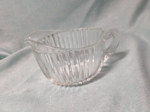 Vintage Anchor Hocking Queen Mary Clear Depression Glass Creamer - Picture 1 of 18
