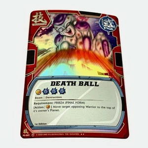 Dragon Ball Death Ball TE021 Bandai 1ª Edición Holo Lámina Dorada Raro El Despertar Ccg - Imagen 1 de 2