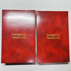 Tarocchi Evangelion nuovi e mai aperti Eva Store autentico set di 2 - Foto 1 di 1