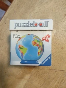 Ravensburger Planet Earth Globe World Puzzle Ball 3d Puzzle 54 Pc Puzzleball - Picture 1 of 5