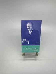 Hubert Humphrey Muskey For President PITTSBURGH STEELERS football schedule 1968 - Picture 1 of 3