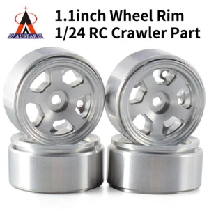 4x Metall Beadlock Felgen 1.1 "Rad für RC Crawler Car TRX4M 1/24 Axial SCX24 RGT - Picture 1 of 27