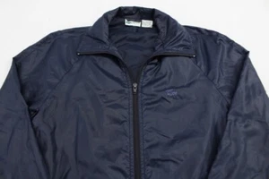 Chaqueta cortavientos vintage Lacoste Club azul marino para hombre talla pequeña - Imagen 1 de 8