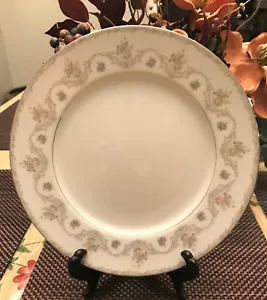 Sango Japan Kenwood fine China Dinner Plate Floral Silver 10.5" Set of 3 - Picture 1 of 3