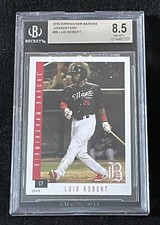 LUIS ROBERT ROOKIE GRANDSTAND #28 Birmingham Barons RARE BGS Graded 8.5