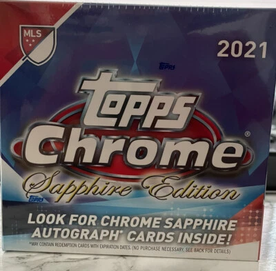 2021 Topps MLS Chrome Sapphire Edition Soccer Hobby Box IN HAND - Image 1 of 3